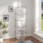 vidaXL Zapatero PP transparente 44x31,5x153,5 cm vidaXL Zapatero PP transparente 44x31,5x153,5 cm
