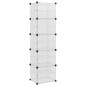 vidaXL Zapatero PP transparente 44x31,5x153,5 cm vidaXL Zapatero PP transparente 44x31,5x153,5 cm