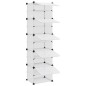 vidaXL Zapatero PP transparente 44x31,5x153,5 cm vidaXL Zapatero PP transparente 44x31,5x153,5 cm