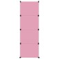 vidaXL Estantería infantil de cubos con 12 compartimentos rosa PP vidaXL Estantería infantil de cubos con 12 compartimentos rosa PP