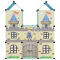 vidaXL Estantería infantil de cubos con 8 compartimentos azul PP vidaXL Estantería infantil de cubos con 8 compartimentos azul PP
