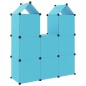 vidaXL Estantería infantil de cubos con 8 compartimentos azul PP vidaXL Estantería infantil de cubos con 8 compartimentos azul PP