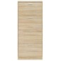 vidaXL Mueble zapatero madera contrachapada color roble 59x17x150 cm vidaXL Mueble zapatero madera contrachapada color roble 59x17x150 cm