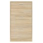 vidaXL Mueble zapatero madera contrachapada color roble 59x17x108 cm vidaXL Mueble zapatero madera contrachapada color roble 59x17x108 cm