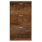 vidaXL Mueble zapatero madera contrachapada roble ahumado 59x17x108 cm vidaXL Mueble zapatero madera contrachapada roble ahumado 59x17x108 cm