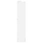 vidaXL Mueble zapatero madera contrachapada blanco brillo 59x17x81 cm