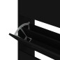 vidaXL Mueble zapatero madera contrachapada negro 63x24x147 cm vidaXL Mueble zapatero madera contrachapada negro 63x24x147 cm