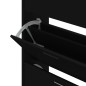 vidaXL Mueble zapatero madera contrachapada negro 63x24x103 cm vidaXL Mueble zapatero madera contrachapada negro 63x24x103 cm