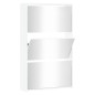 vidaXL Mueble zapatero y espejo 3 niveles blanco brillo 63x17x102,5 cm vidaXL Mueble zapatero y espejo 3 niveles blanco brillo 63x17x102,5 cm
