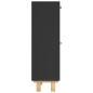 vidaXL Zapatero madera contrachapada negro ratán natural 52x25x80 cm vidaXL Zapatero madera contrachapada negro ratán natural 52x25x80 cm