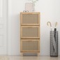 vidaXL Zapatero madera contrachapada marrón ratán natural 52x25x115 cm vidaXL Zapatero madera contrachapada marrón ratán natural 52x25x115 cm