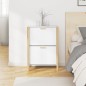 vidaXL Mueble zapatero madera contrachapada blanco 57,5x33x80 cm