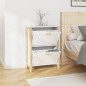 vidaXL Mueble zapatero madera contrachapada blanco 57,5x33x80 cm