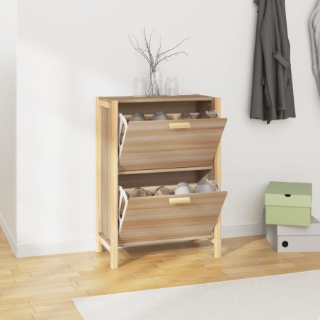 vidaXL Mueble zapatero madera contrachapada 57,5x33x80 cm