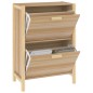 vidaXL Mueble zapatero madera contrachapada 57,5x33x80 cm vidaXL Mueble zapatero madera contrachapada 57,5x33x80 cm