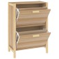 vidaXL Mueble zapatero madera contrachapada 57,5x33x80 cm vidaXL Mueble zapatero madera contrachapada 57,5x33x80 cm