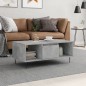 vidaXL Mesa de centro madera contrachapada gris hormigón 90x50x36,5 cm vidaXL Mesa de centro madera contrachapada gris hormigón 90x50x36,5 cm