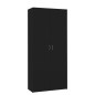 vidaXL Mueble zapatero de madera contrachapada negro 80x35,5x180 cm vidaXL Mueble zapatero de madera contrachapada negro 80x35,5x180 cm