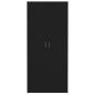 vidaXL Mueble zapatero de madera contrachapada negro 80x35,5x180 cm vidaXL Mueble zapatero de madera contrachapada negro 80x35,5x180 cm