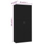 vidaXL Mueble zapatero de madera contrachapada negro 80x35,5x180 cm vidaXL Mueble zapatero de madera contrachapada negro 80x35,5x180 cm