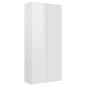 vidaXL Mueble zapatero contrachapada blanco brillo 80x35,5x180 cm vidaXL Mueble zapatero contrachapada blanco brillo 80x35,5x180 cm