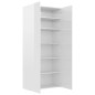 vidaXL Mueble zapatero contrachapada blanco brillo 80x35,5x180 cm vidaXL Mueble zapatero contrachapada blanco brillo 80x35,5x180 cm