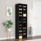 vidaXL Mueble zapatero de madera contrachapada negro 54x34x183 cm vidaXL Mueble zapatero de madera contrachapada negro 54x34x183 cm