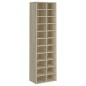 vidaXL Mueble zapatero de madera contrachapada color roble 54x34x183cm vidaXL Mueble zapatero de madera contrachapada color roble 54x34x183cm