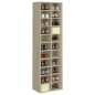 vidaXL Mueble zapatero de madera contrachapada color roble 54x34x183cm vidaXL Mueble zapatero de madera contrachapada color roble 54x34x183cm