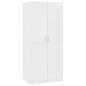 vidaXL Armario de madera contrachapada blanco 80x52x180 cm