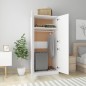 vidaXL Armario de madera contrachapada blanco 80x52x180 cm