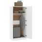 vidaXL Armario de madera contrachapada blanco 80x52x180 cm