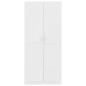 vidaXL Armario de madera contrachapada blanco 80x52x180 cm