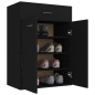 vidaXL Mueble zapatero de madera contrachapada negro 60x35x84 cm vidaXL Mueble zapatero de madera contrachapada negro 60x35x84 cm