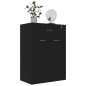 vidaXL Mueble zapatero de madera contrachapada negro 60x35x84 cm vidaXL Mueble zapatero de madera contrachapada negro 60x35x84 cm