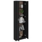 vidaXL Armario de pasillo de madera contrachapada negro 55x25x189 cm vidaXL Armario de pasillo de madera contrachapada negro 55x25x189 cm