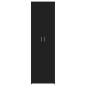 vidaXL Armario de pasillo de madera contrachapada negro 55x25x189 cm vidaXL Armario de pasillo de madera contrachapada negro 55x25x189 cm