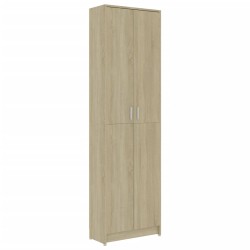 vidaXL Armario pasillo contrachapada color roble 55x25x189 cm