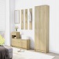 vidaXL Armario pasillo contrachapada color roble 55x25x189 cm vidaXL Armario pasillo contrachapada color roble 55x25x189 cm