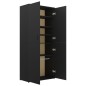 vidaXL Mueble zapatero de madera contrachapada negro 80x39x178 cm vidaXL Mueble zapatero de madera contrachapada negro 80x39x178 cm