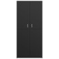 vidaXL Mueble zapatero de madera contrachapada negro 80x39x178 cm vidaXL Mueble zapatero de madera contrachapada negro 80x39x178 cm