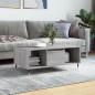 vidaXL Mesa de centro madera contrachapada gris Sonoma 90x50x36,5 cm vidaXL Mesa de centro madera contrachapada gris Sonoma 90x50x36,5 cm