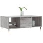 vidaXL Mesa de centro madera contrachapada gris Sonoma 90x50x36,5 cm vidaXL Mesa de centro madera contrachapada gris Sonoma 90x50x36,5 cm