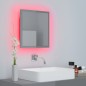 vidaXL Espejo de baño madera contrachapada gris brillo 40x8,5x37 cm vidaXL Espejo de baño madera contrachapada gris brillo 40x8,5x37 cm