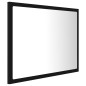 vidaXL Espejo de baño acrílico negro brillo 60x8,5x37 cm vidaXL Espejo de baño acrílico negro brillo 60x8,5x37 cm