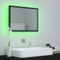 vidaXL Espejo de baño acrílico negro brillo 60x8,5x37 cm vidaXL Espejo de baño acrílico negro brillo 60x8,5x37 cm
