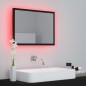 vidaXL Espejo de baño acrílico negro brillo 60x8,5x37 cm vidaXL Espejo de baño acrílico negro brillo 60x8,5x37 cm