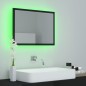 vidaXL Espejo de baño acrílico negro brillo 60x8,5x37 cm vidaXL Espejo de baño acrílico negro brillo 60x8,5x37 cm
