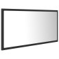 vidaXL Espejo de baño LED acrílico gris brillo 90x8,5x37 cm vidaXL Espejo de baño LED acrílico gris brillo 90x8,5x37 cm