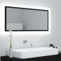 vidaXL Espejo de baño LED acrílico negro 100x8,5x37 cm vidaXL Espejo de baño LED acrílico negro 100x8,5x37 cm